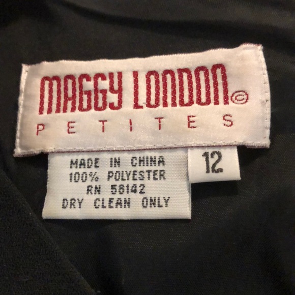 ✳️ 3 for 💲2️⃣4️⃣ ✳️  Maggy London Black Size 12 Petite Dress - Picture 2 of 5